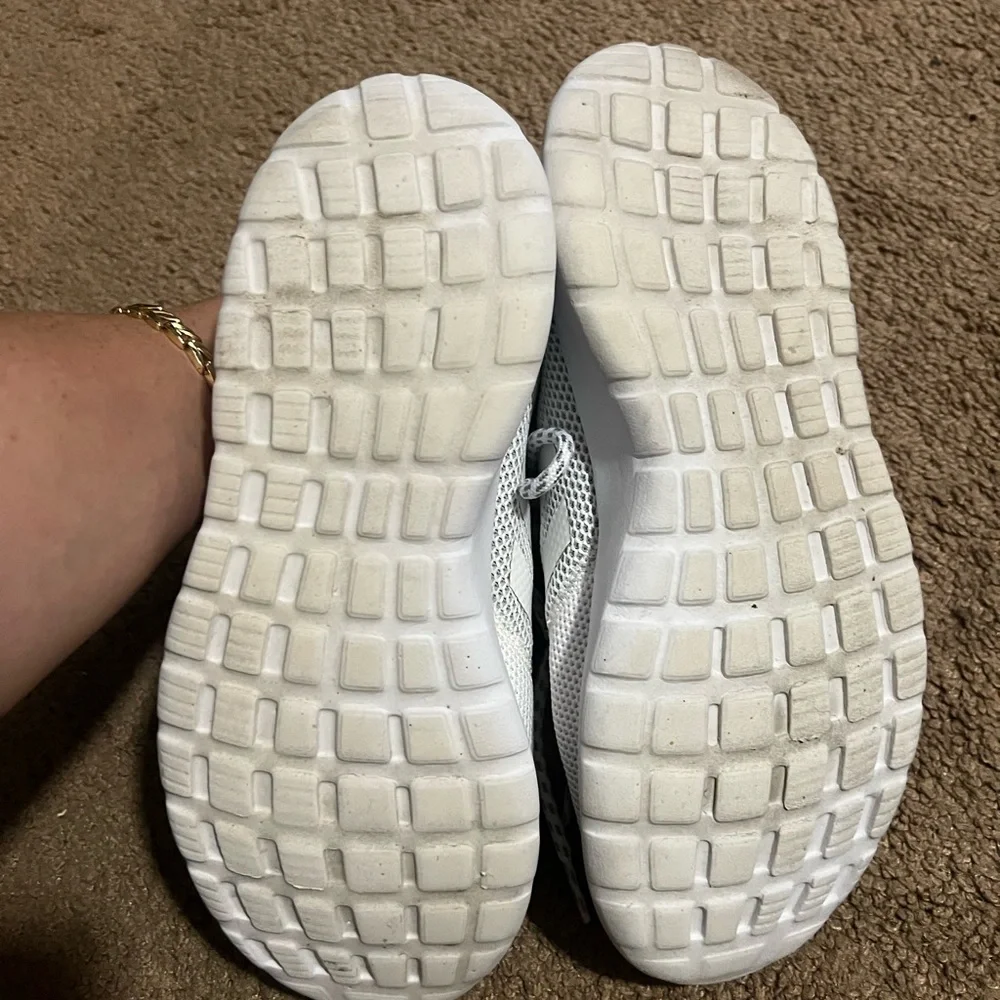 Adidas White and Cream Sneakers